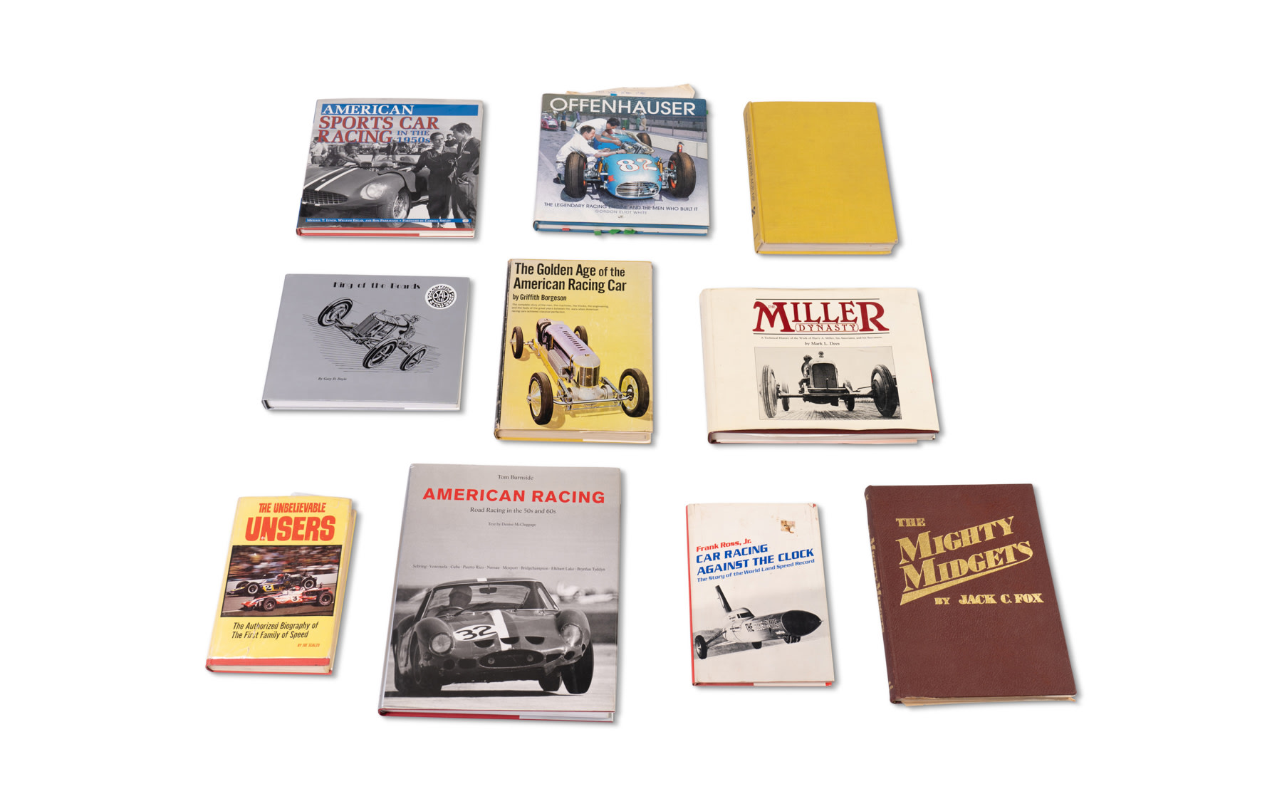 Assorted Books on American Motor Racing