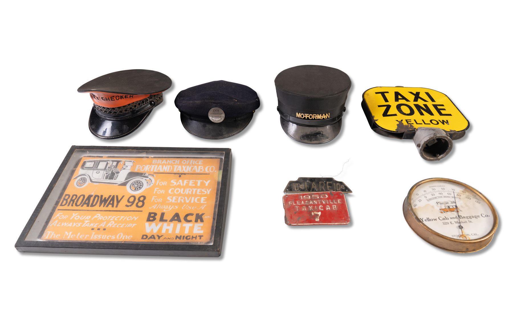 Assorted Taxi and Professional Driver-Related Items