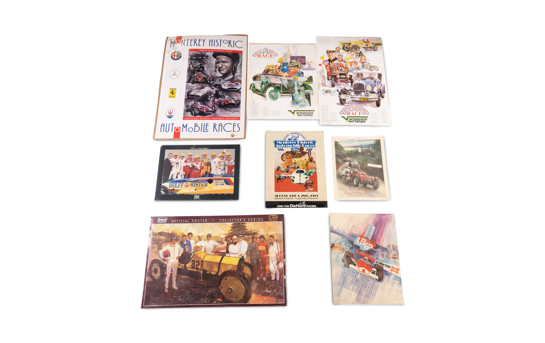 Assorted Vintage Racing Posters