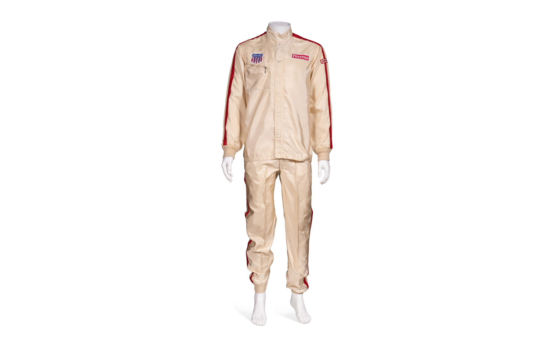 Simpson Two-Piece Driving Suit, Autographed by Jacky Ickx 
