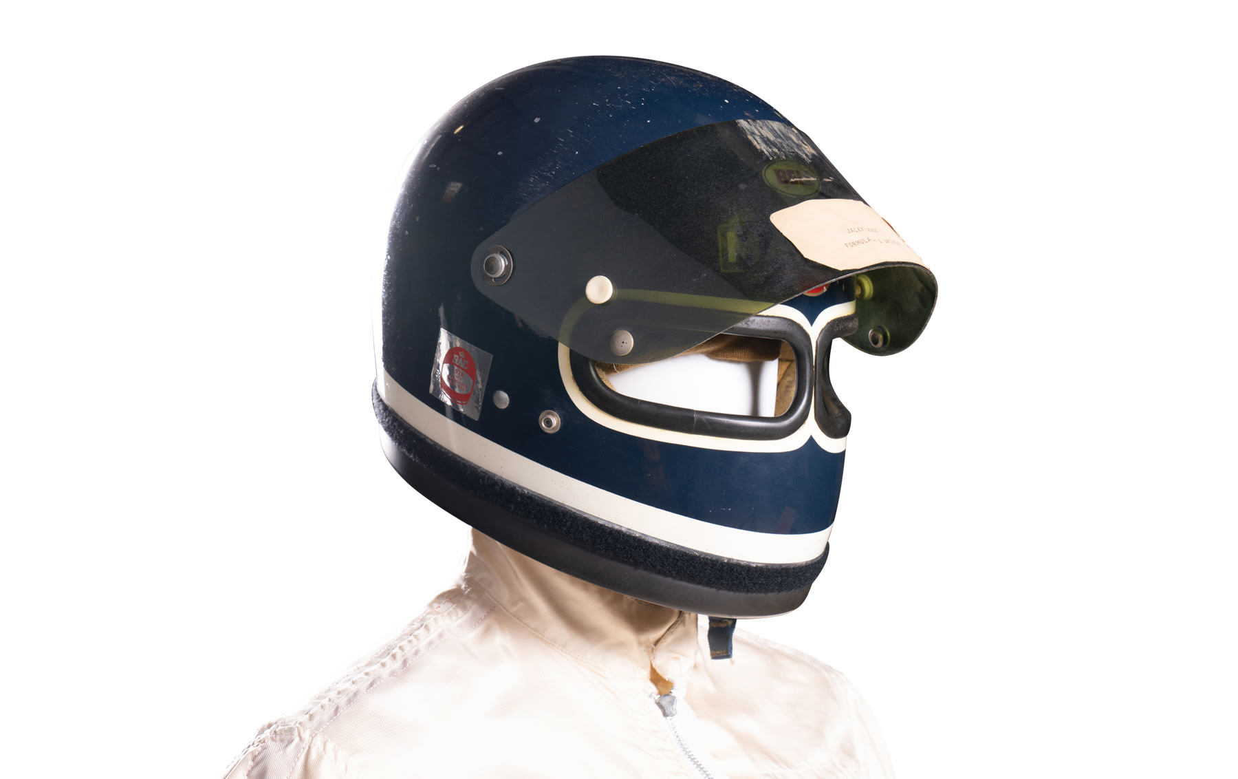 Bell Star XF-GP Twin Window Racing Helmet Worn by Jacky Ickx