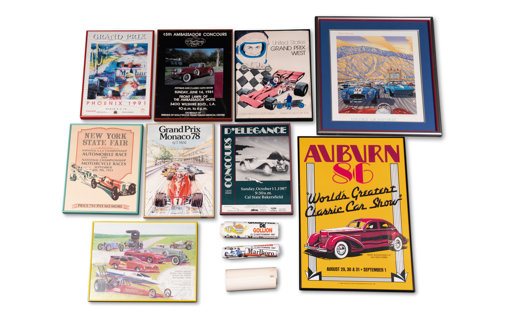 Assorted Automotive Event Posters