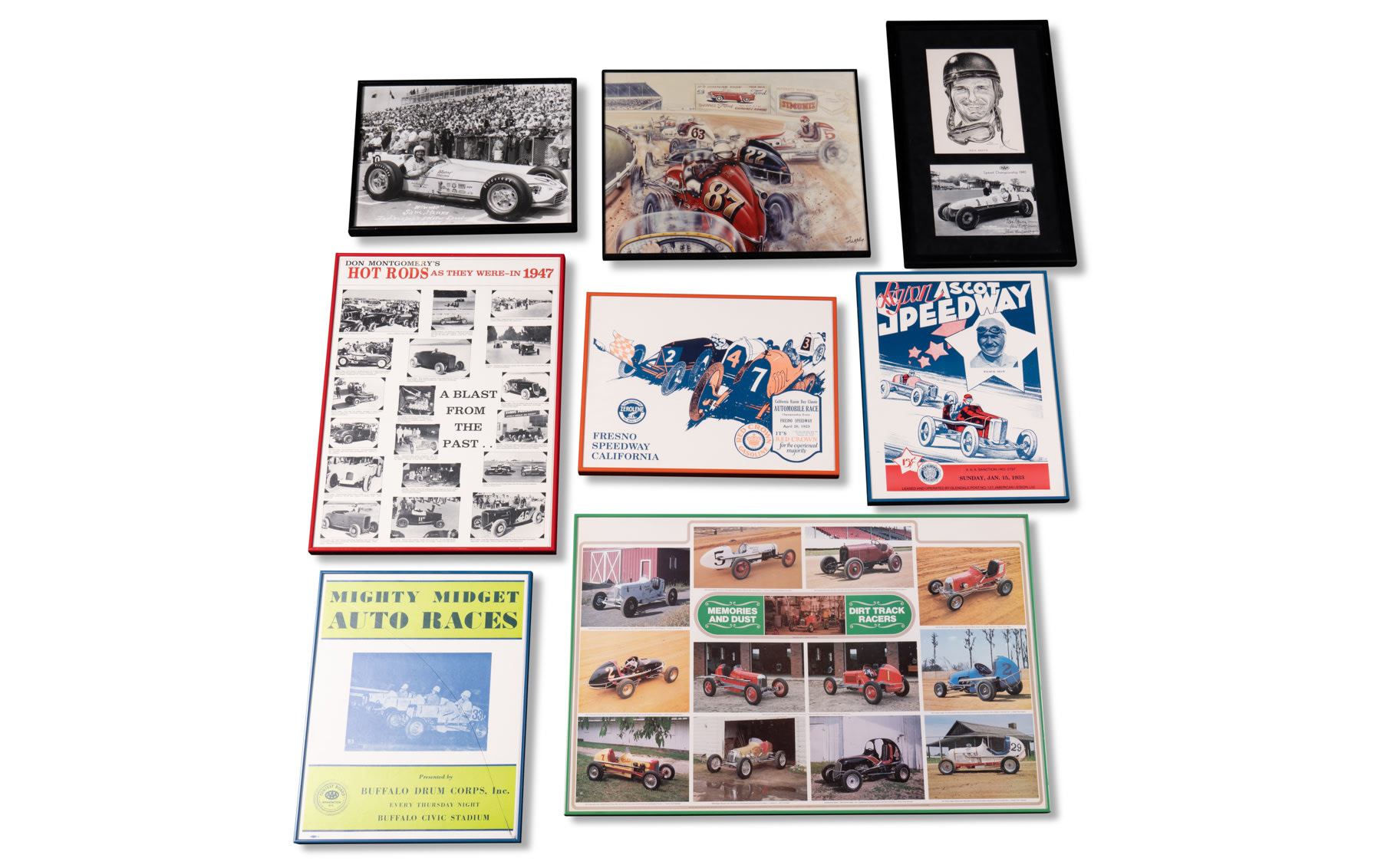 Assorted Dirt Track and Hot Rod Posters