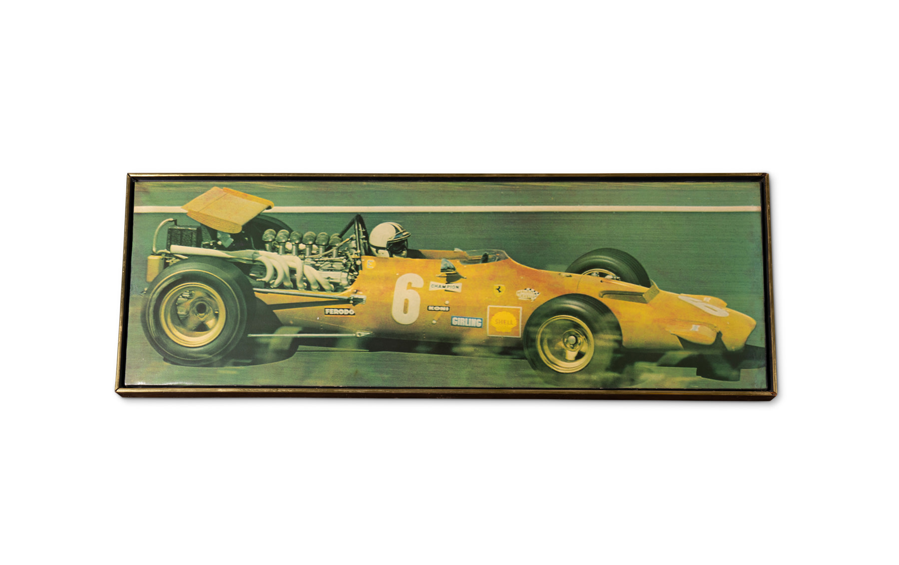 Ferrari 312 Formula One Car Canvas Print, Mounted