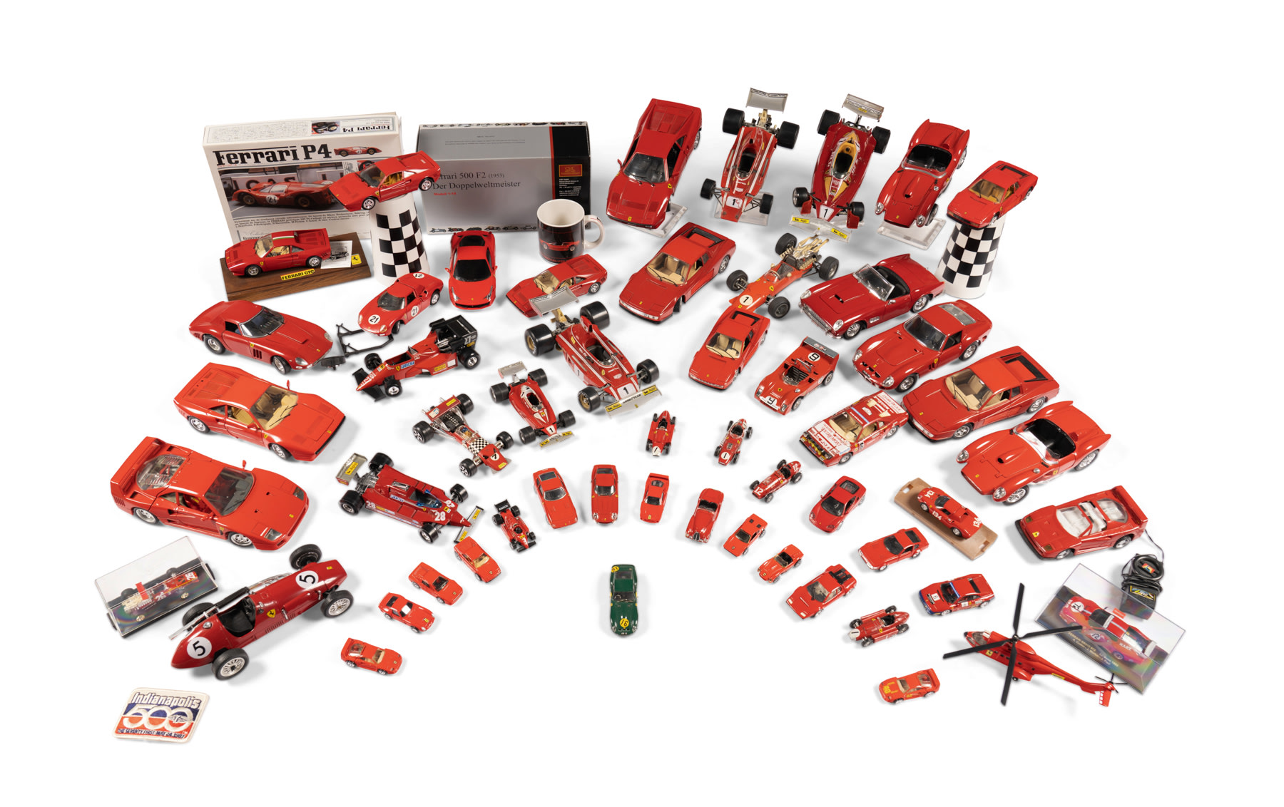 Assorted Ferrari Toy and Model Cars