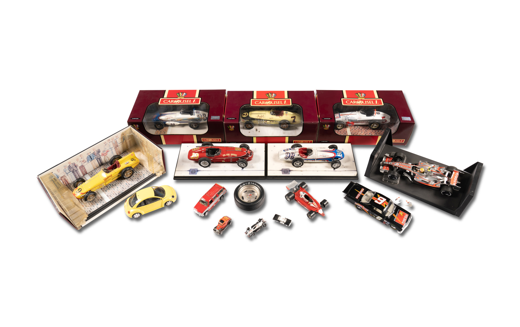 Assorted Toy Cars and Models 