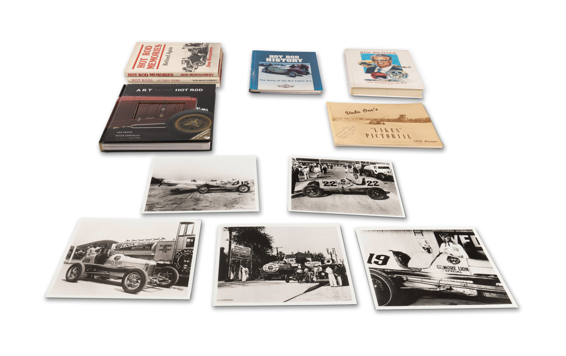 Assorted Hot Rod Books and Racing Photos