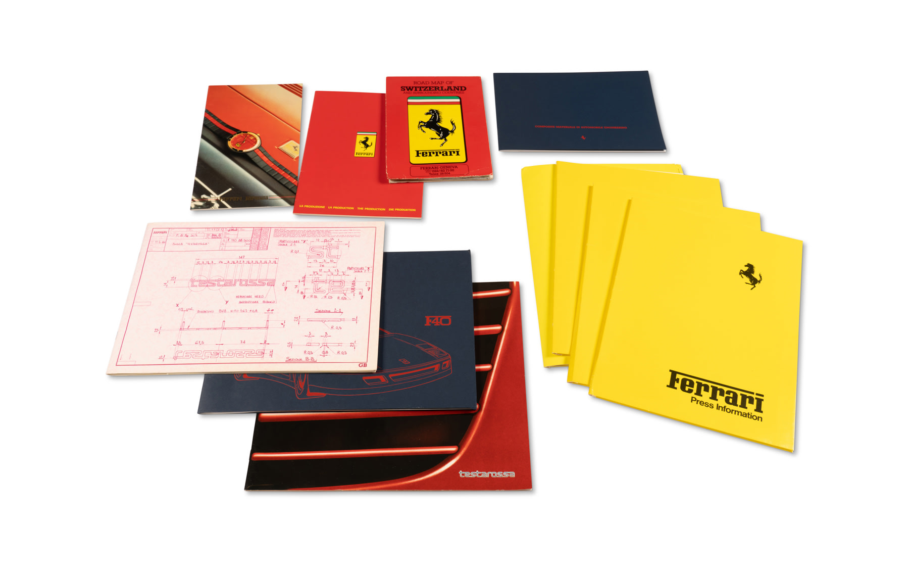 Assorted Ferrari Literature, 1980-1990
