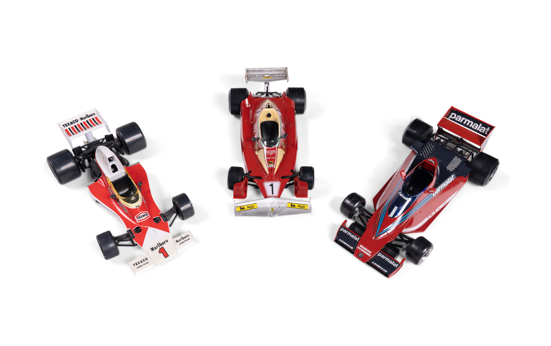 Three Formula 1 Toy Race Cars, c. 1970s