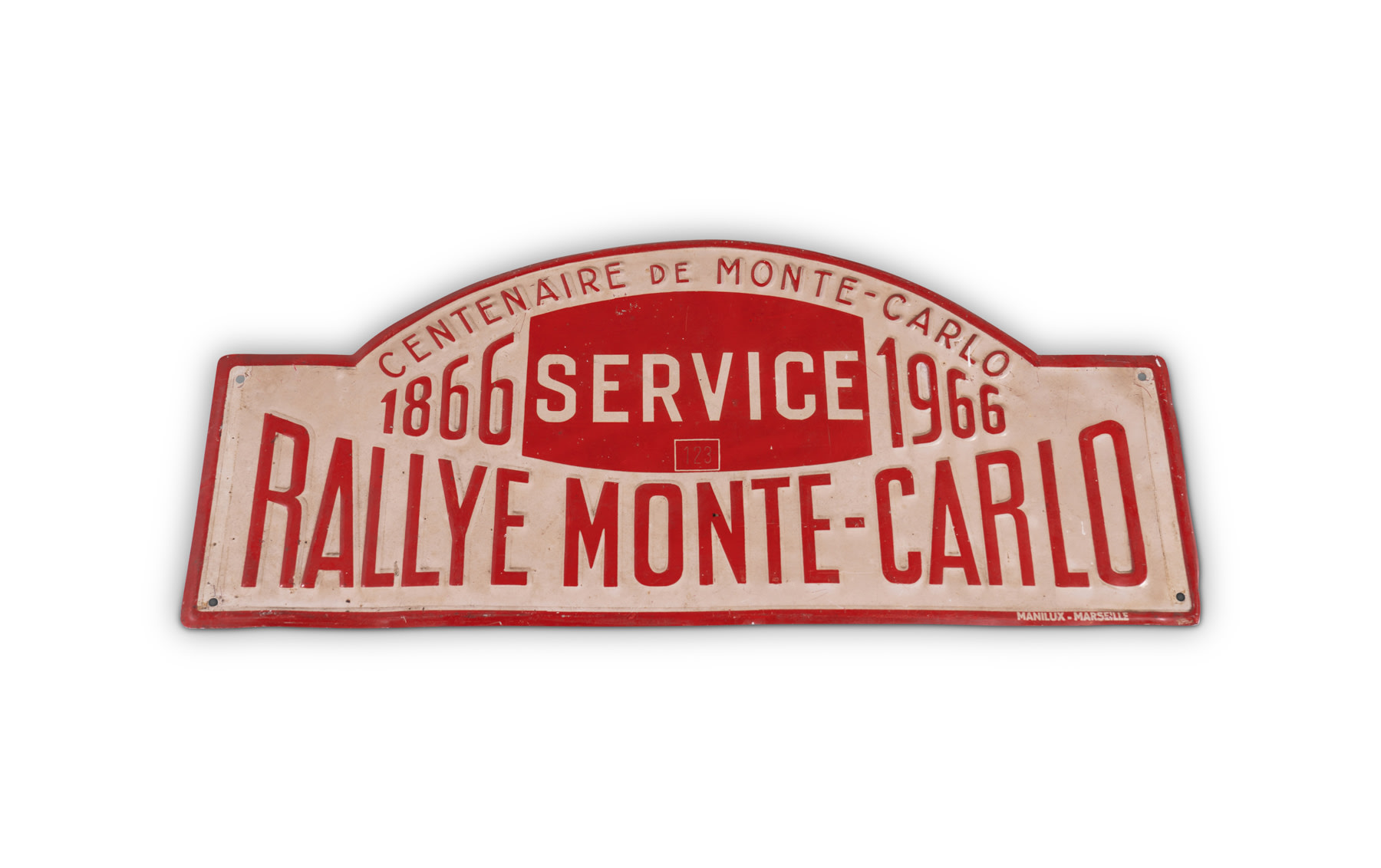 1966 Rallye Monte-Carlo Service Plate 