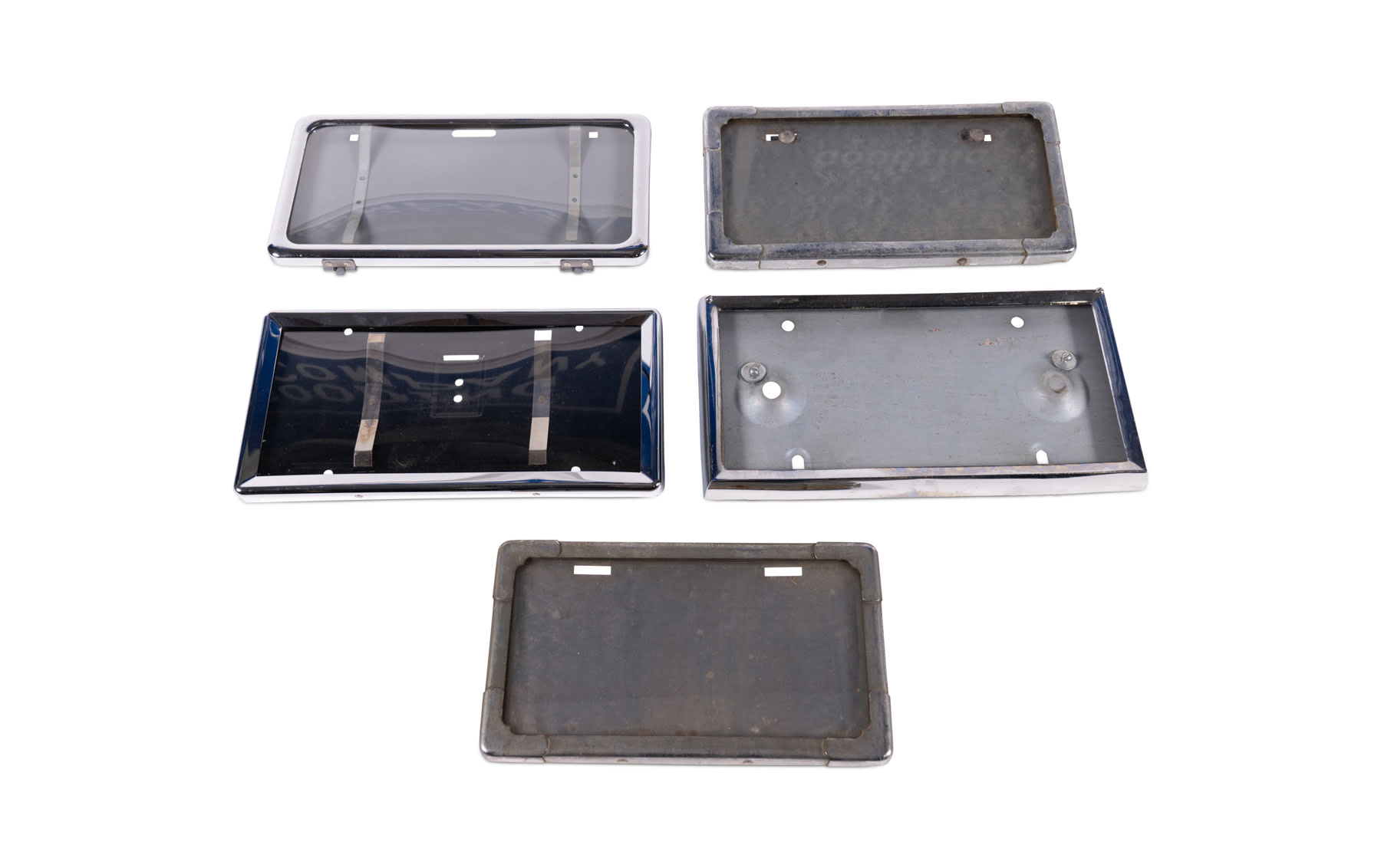 Assorted Glass Covered License Plate Frames