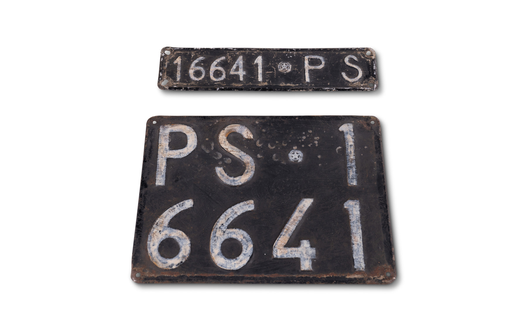 Vintage Italian Registration Plates