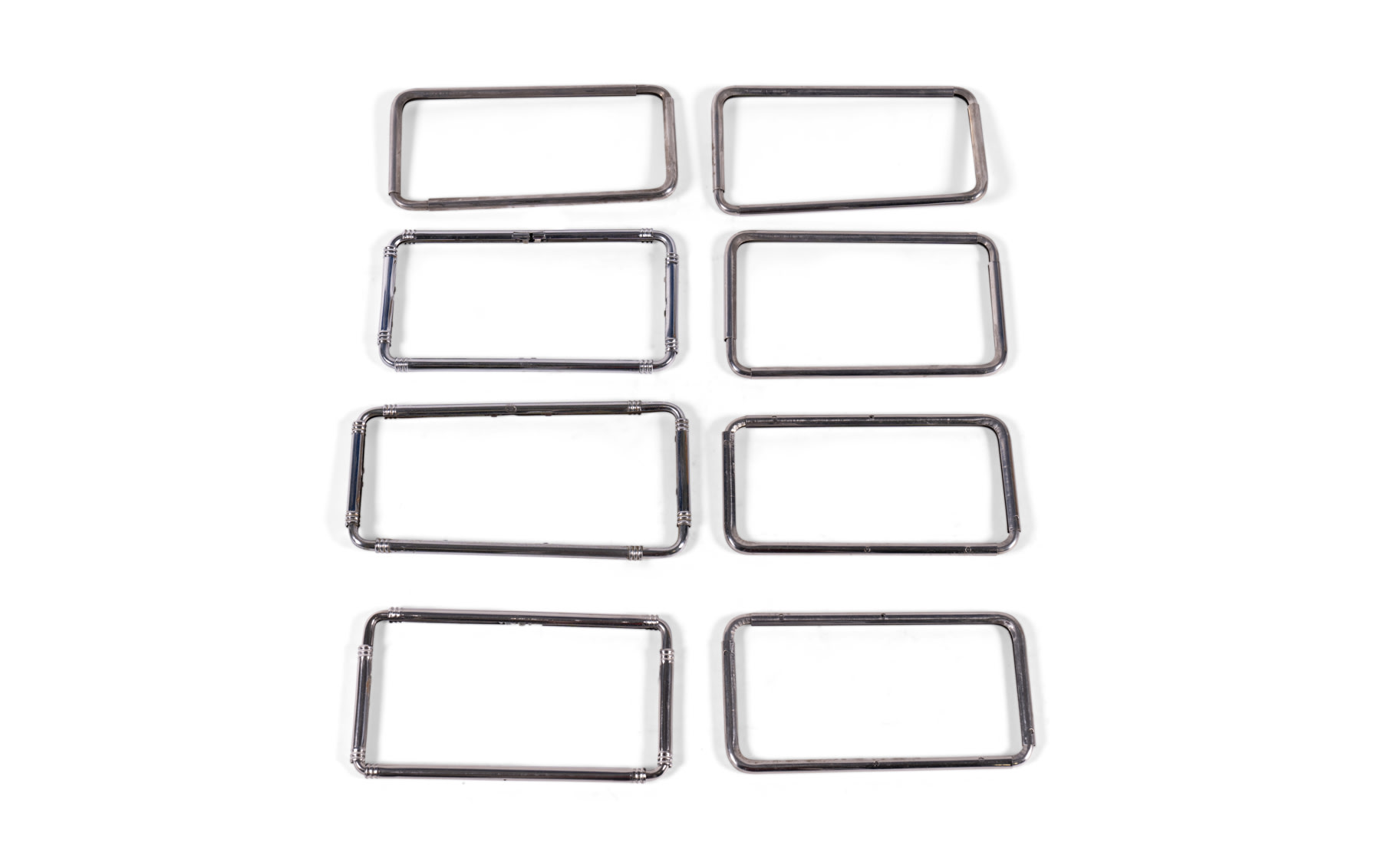 Assorted Adjustable License Plate Frames, c. 1940s and 1950s