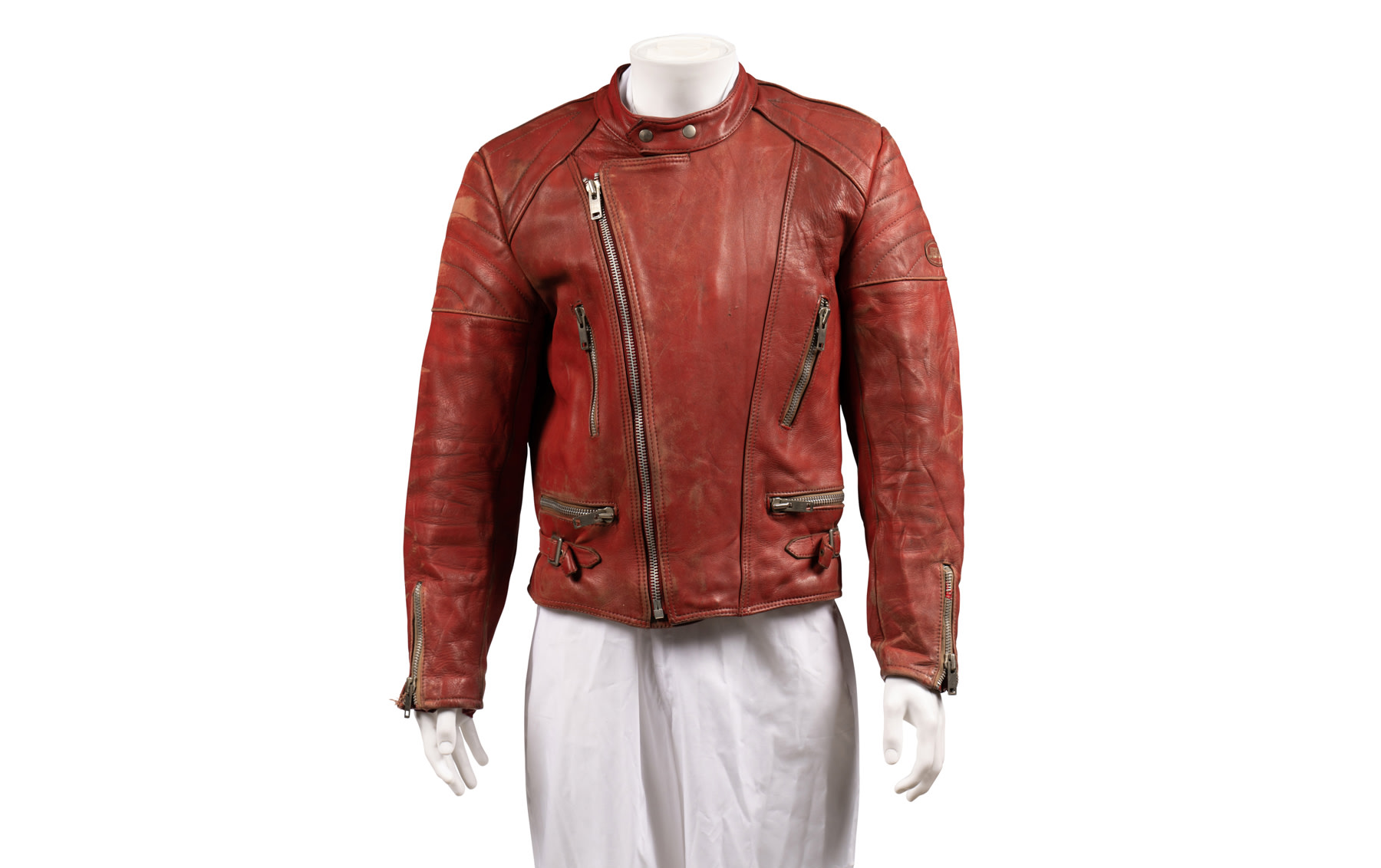 John Brown Wheels Leather Motorcycle Jacket 