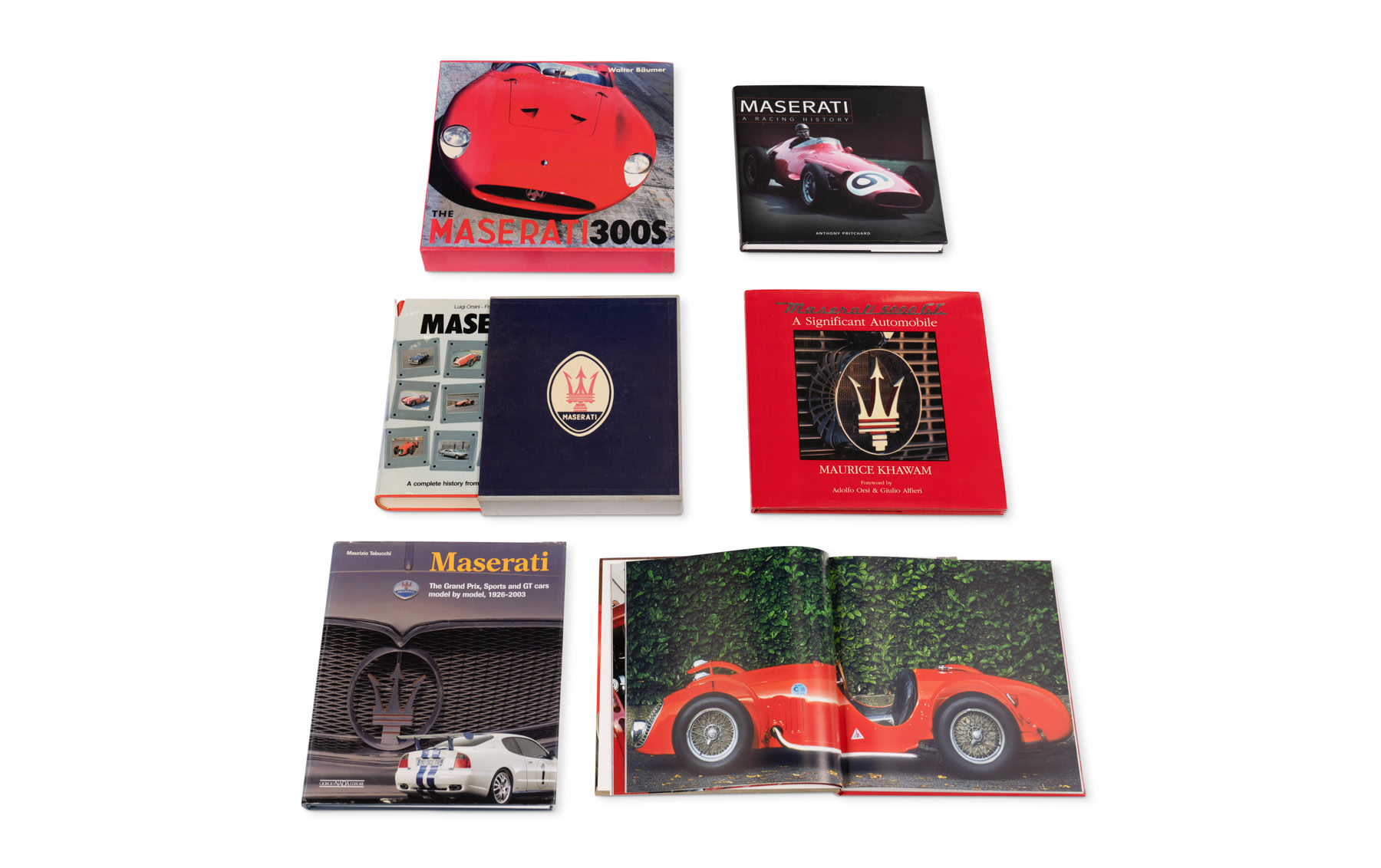 Assorted Books on Maserati