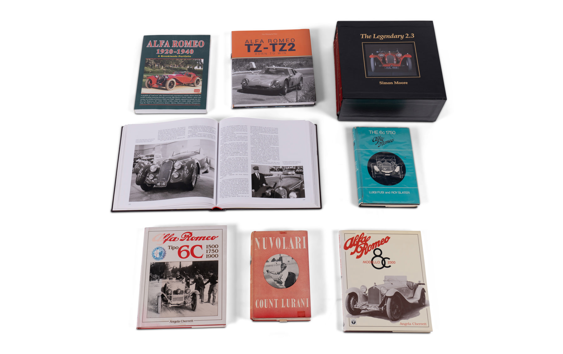 Assorted Books on Alfa Romeo