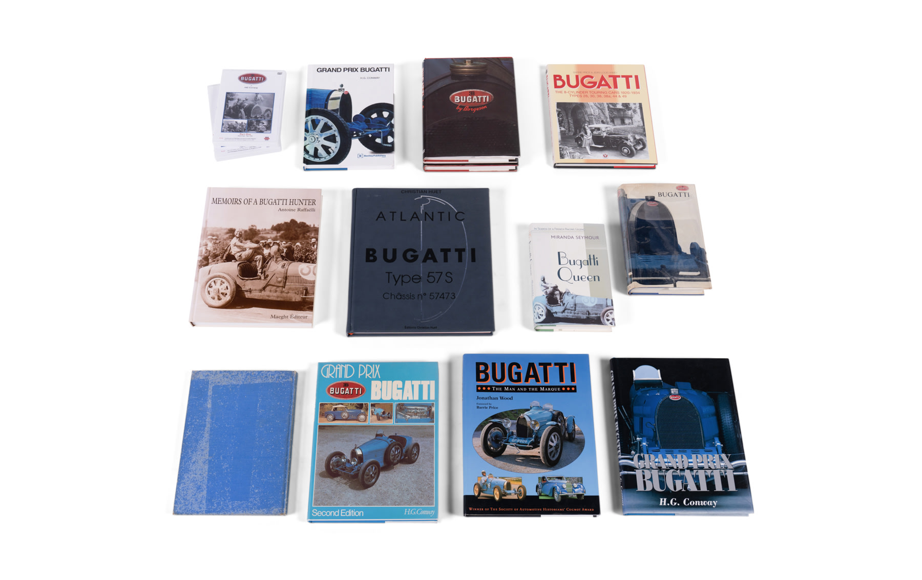 Assorted Books on Bugatti