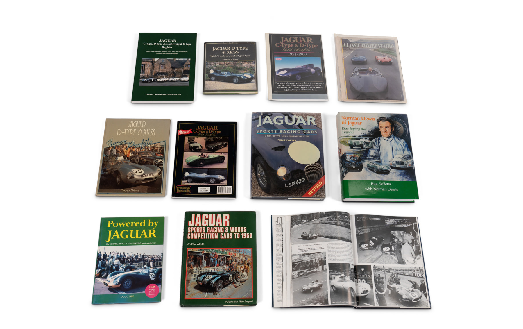 Assorted Books on Jaguar Sports and Racing Cars