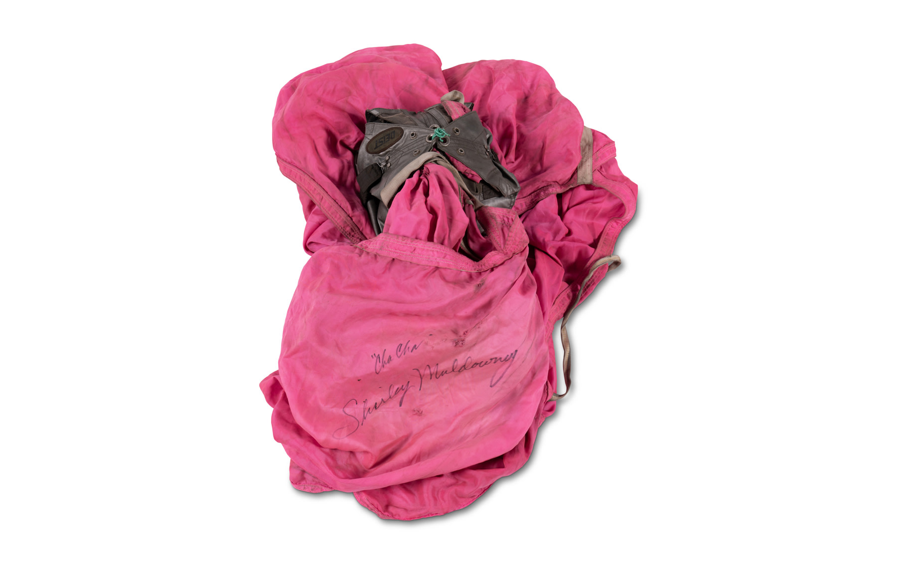 Deist Pink Drag Parachute, Signed by Shirley 