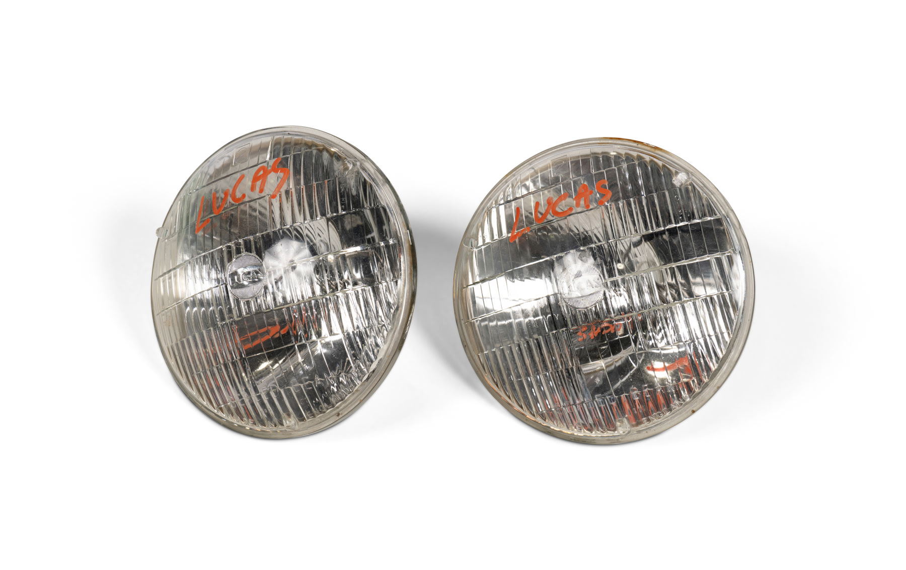 Two Lucas Type S13 81 Seal Beam Headlamps