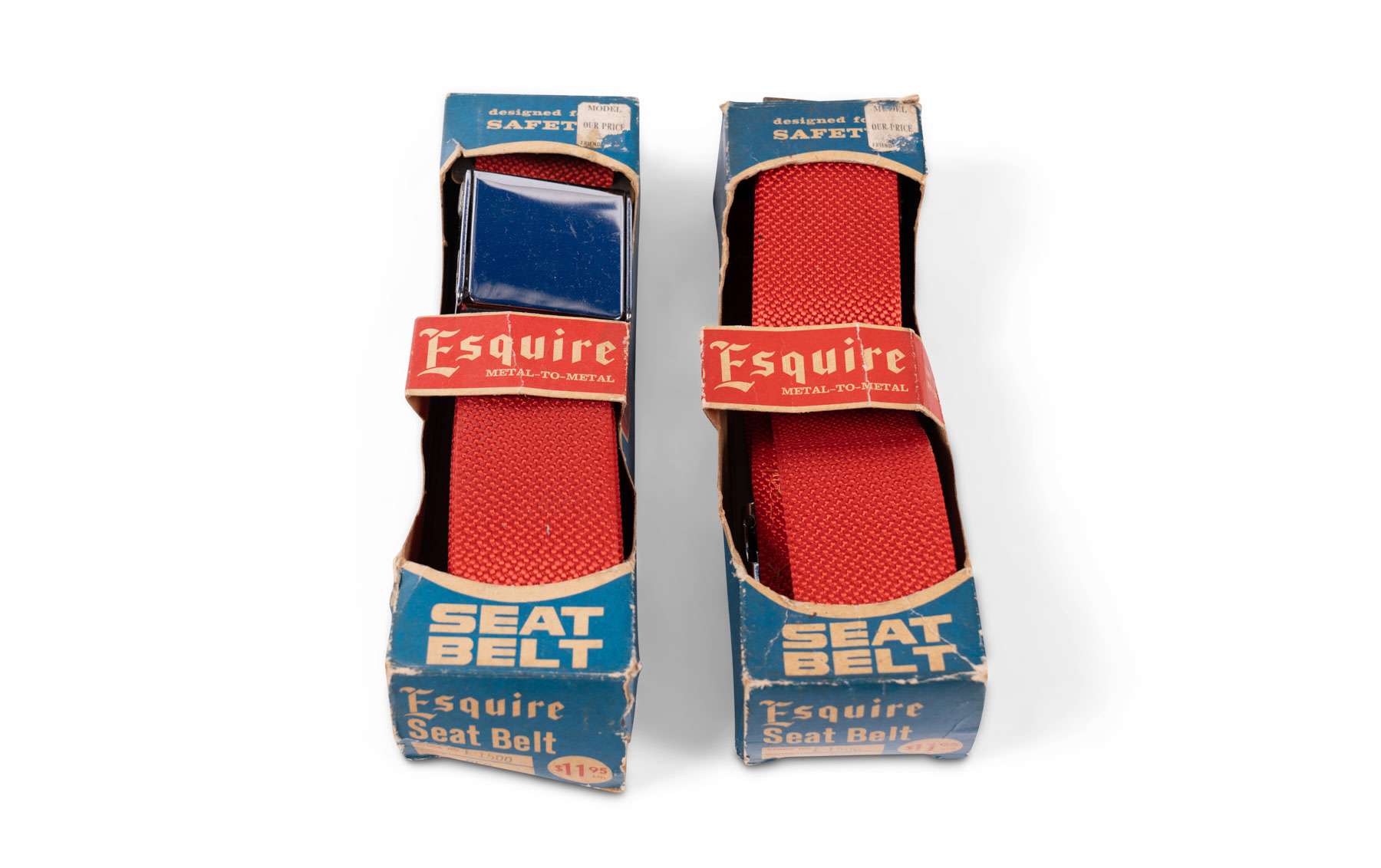 Pair of Esquire Red Seat Belts