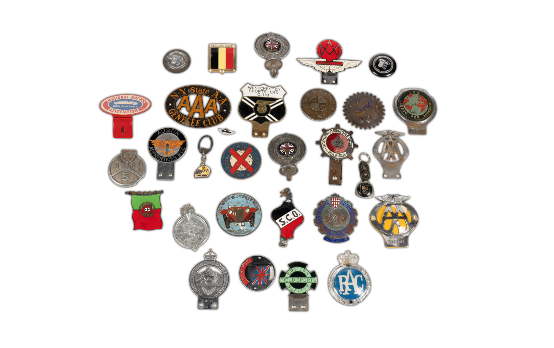 Assorted Club and Rally Badges