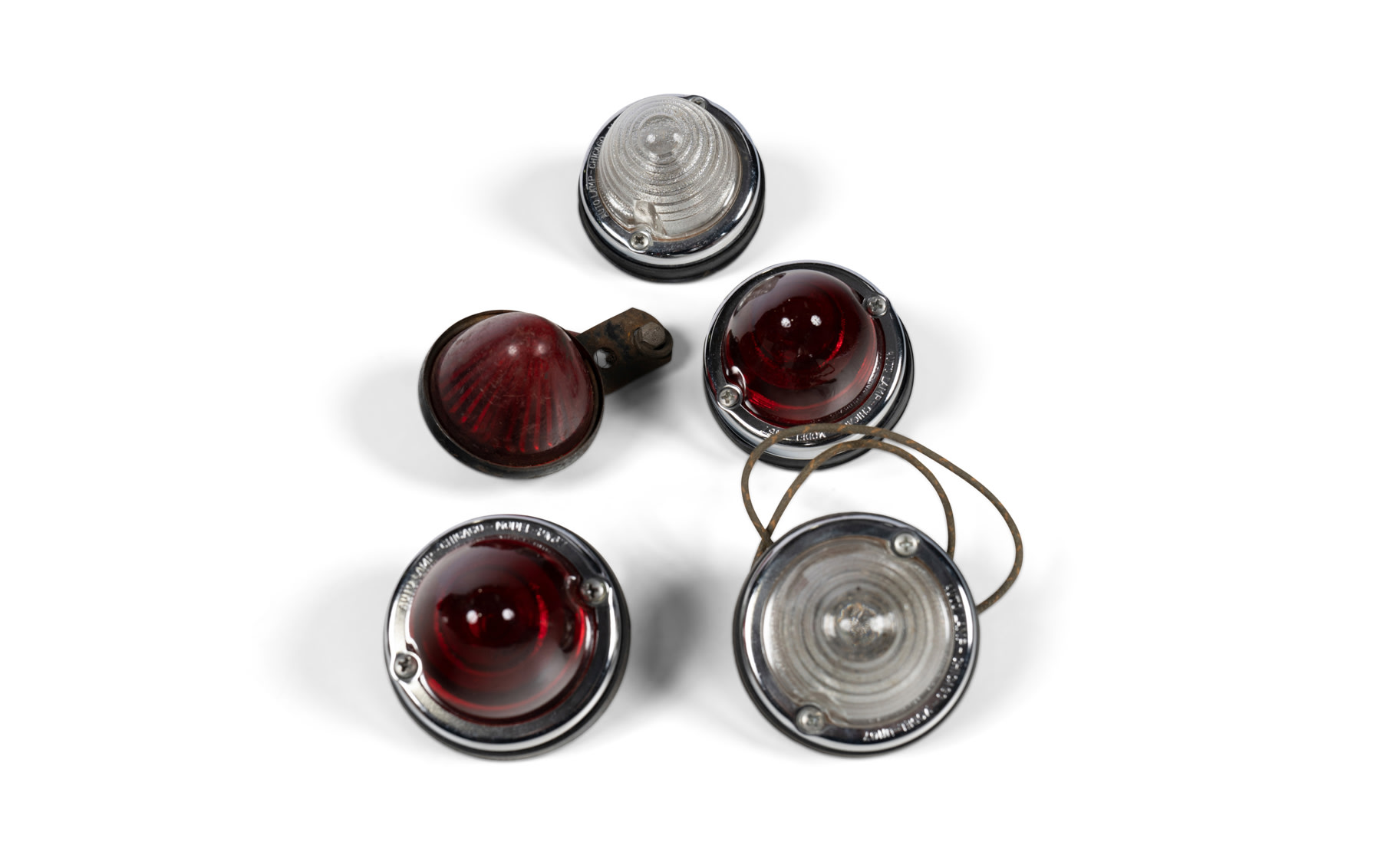 Miscellaneous Rear Lights with Clear and Red Lenses