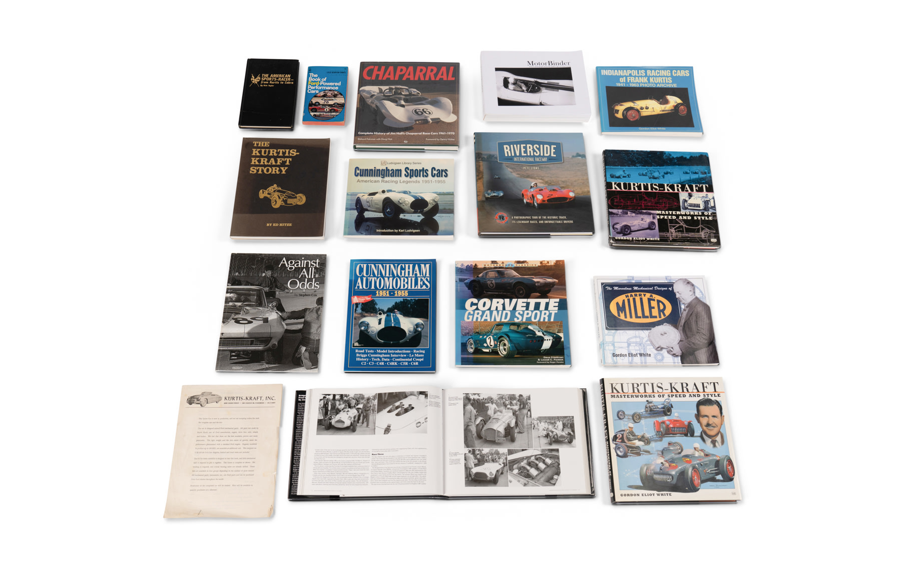 Assorted Books on American Motor Sports