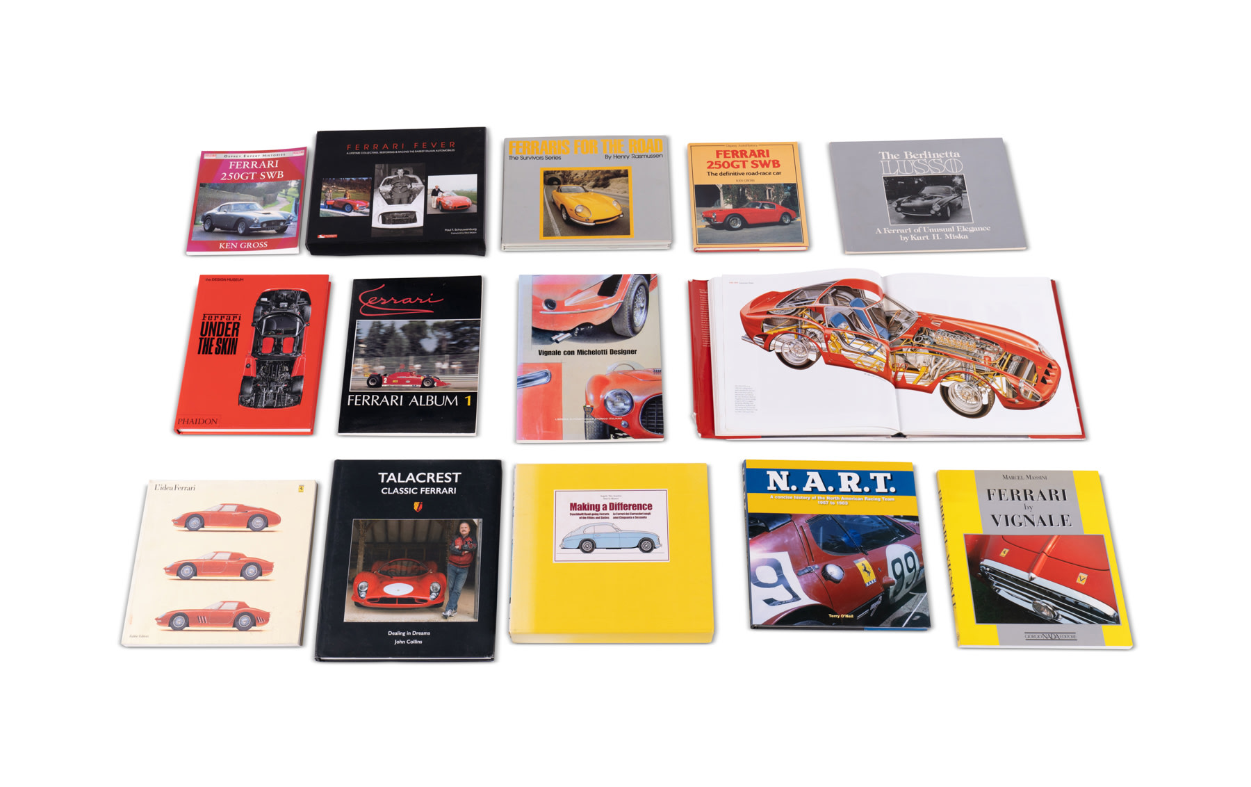 Assorted Books on Ferrari