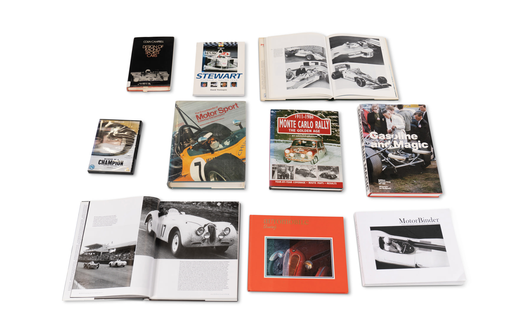 Assorted Books on Motor Sports