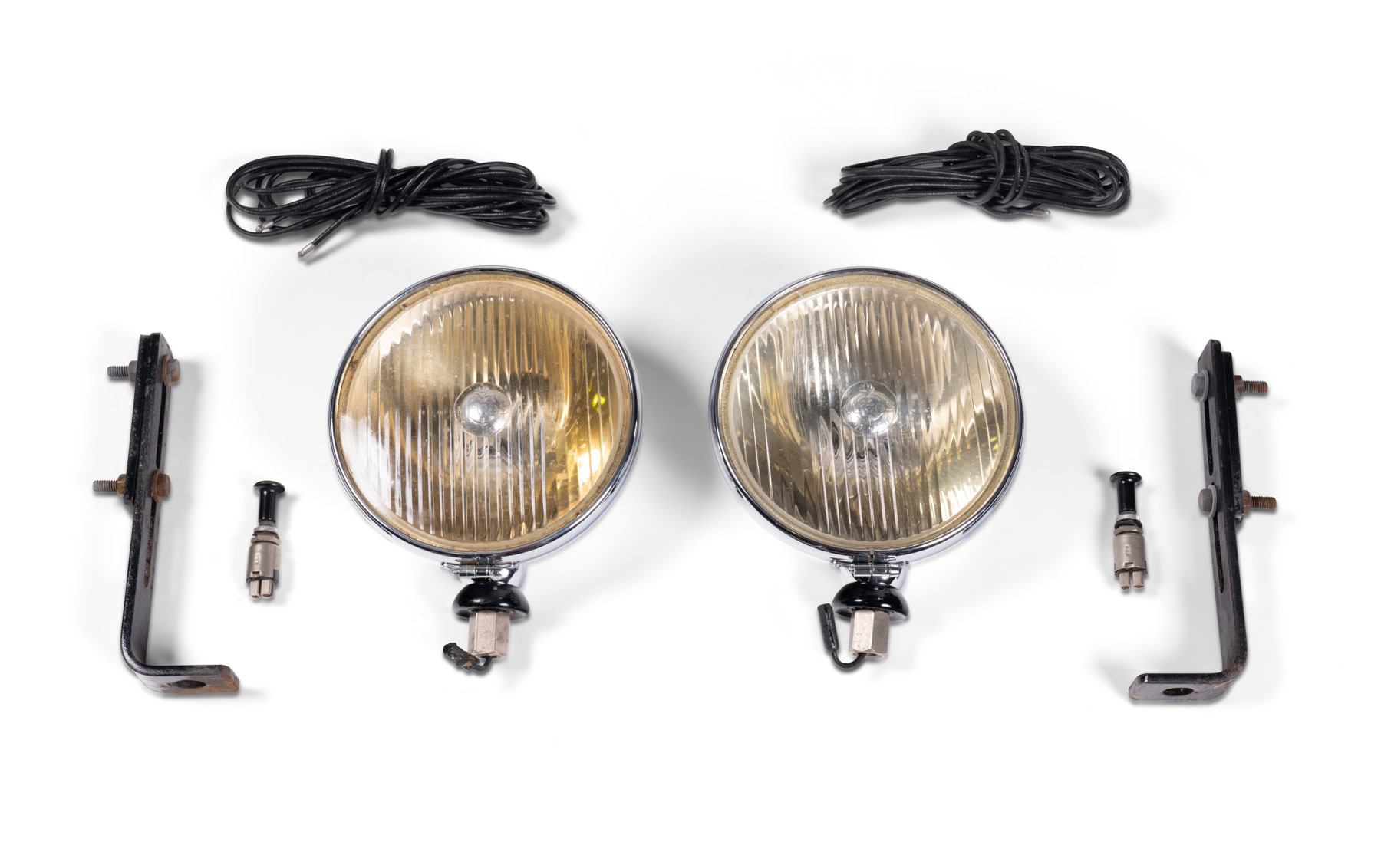 Pair of Lucas Driving Lamps with Brackets
