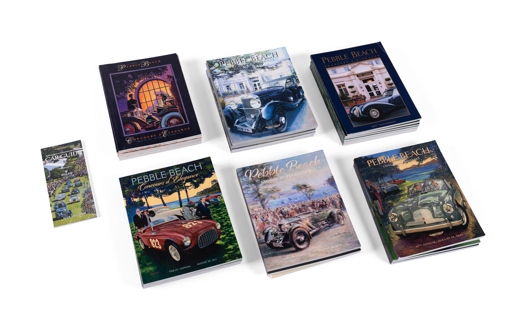 Pebble Beach Concours d'Elegance Programs, 1990-2021