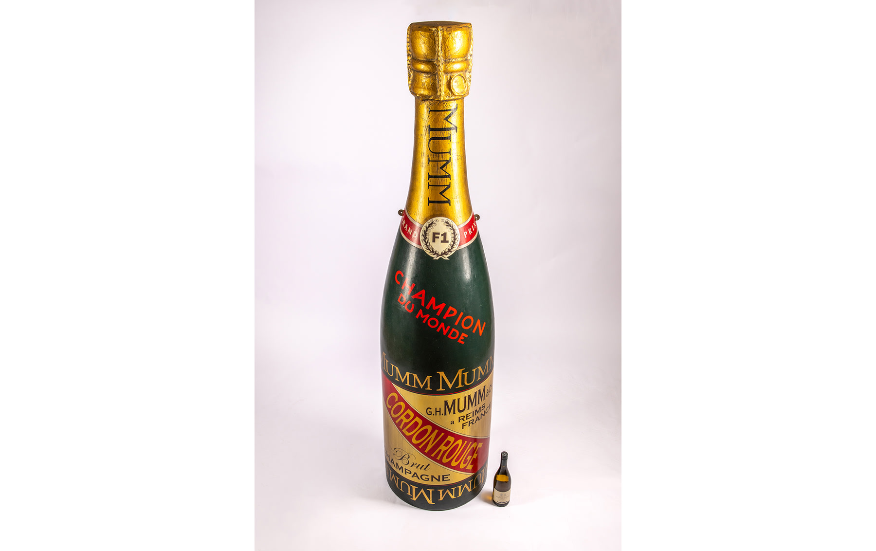 Large Model of a Mumm Cordon Rouge Half-Champagne Bottle, 2000