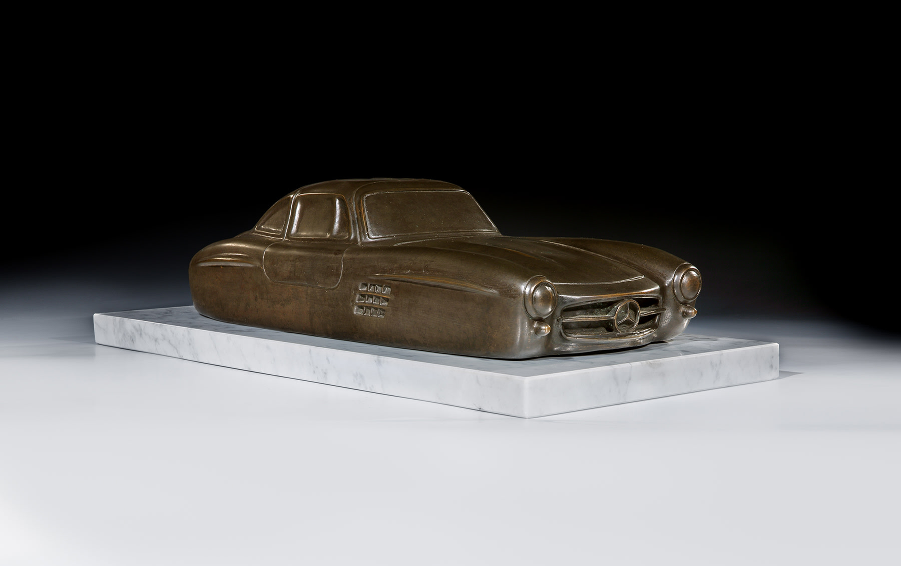 Mercedes-Benz 300 SL Gullwing Bronze Sculpture by Romain Schroeder, 2019 