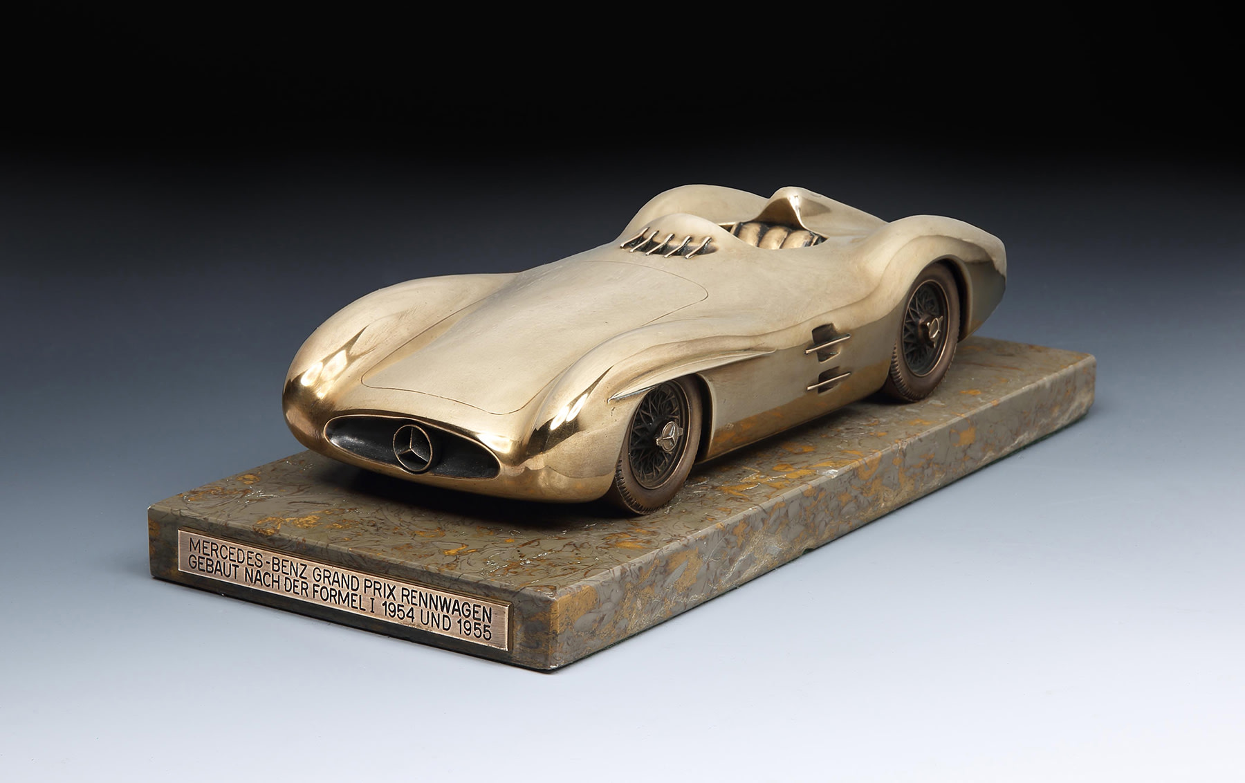 Mercedes-Benz W196 Streamliner, Bronze Sculpture, 1955