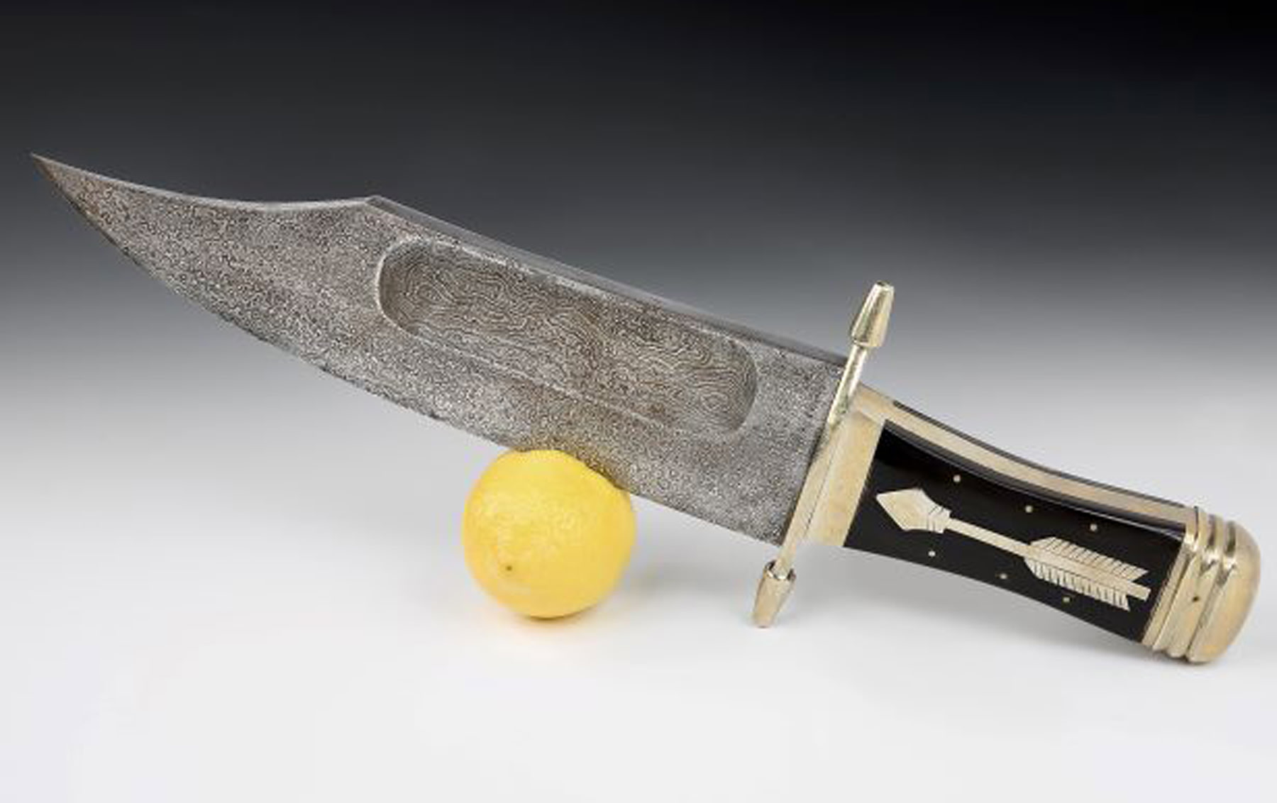 Large Display Knife, Possibly for Illustrating Metal Techniques and Finishes