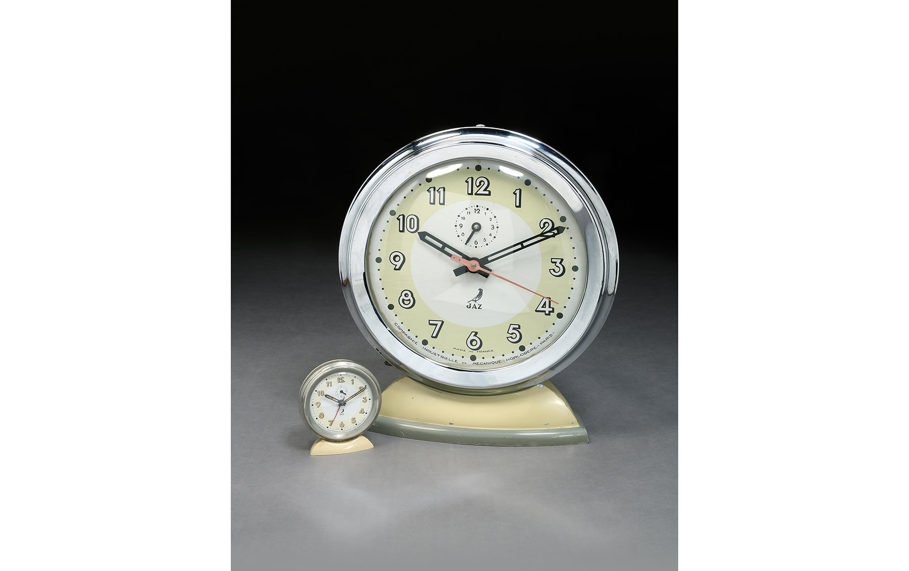 Large Display Alarm Clock by JAZ, c. 1920