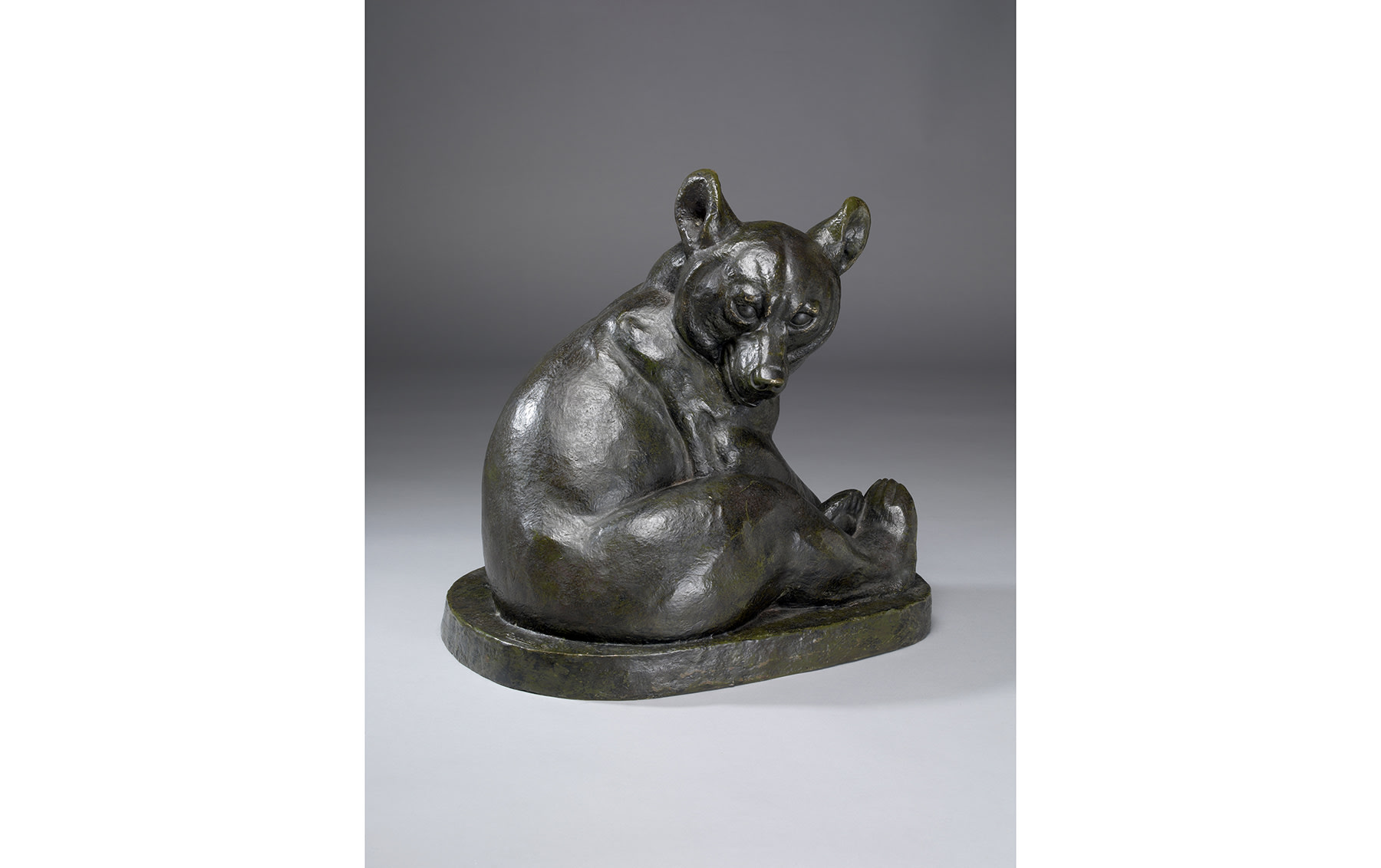 Bronze Bear Sculpture by Irénée Rochard, 1920