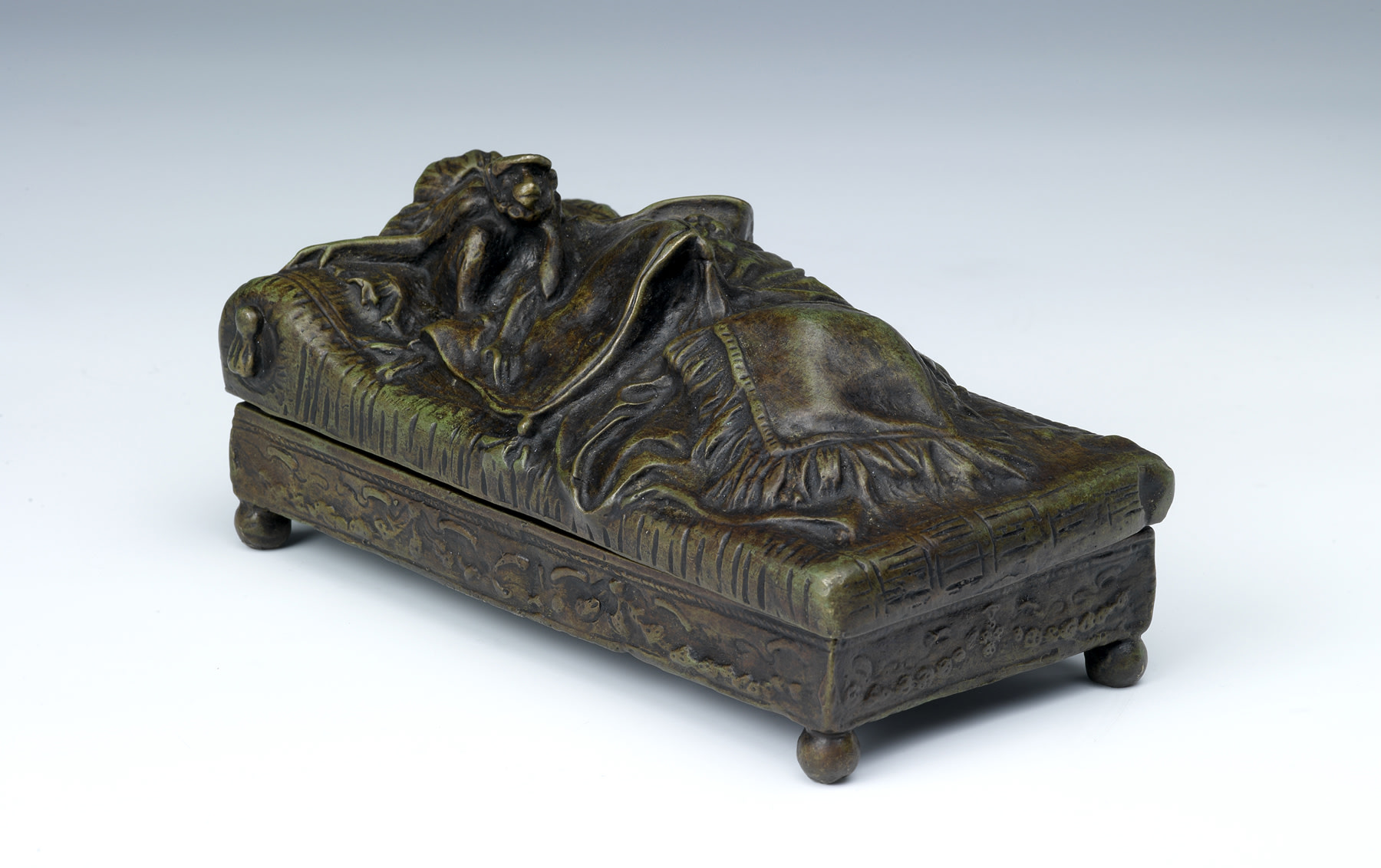 Erotic Box Sculpture by Bruno Zach, c. 1930