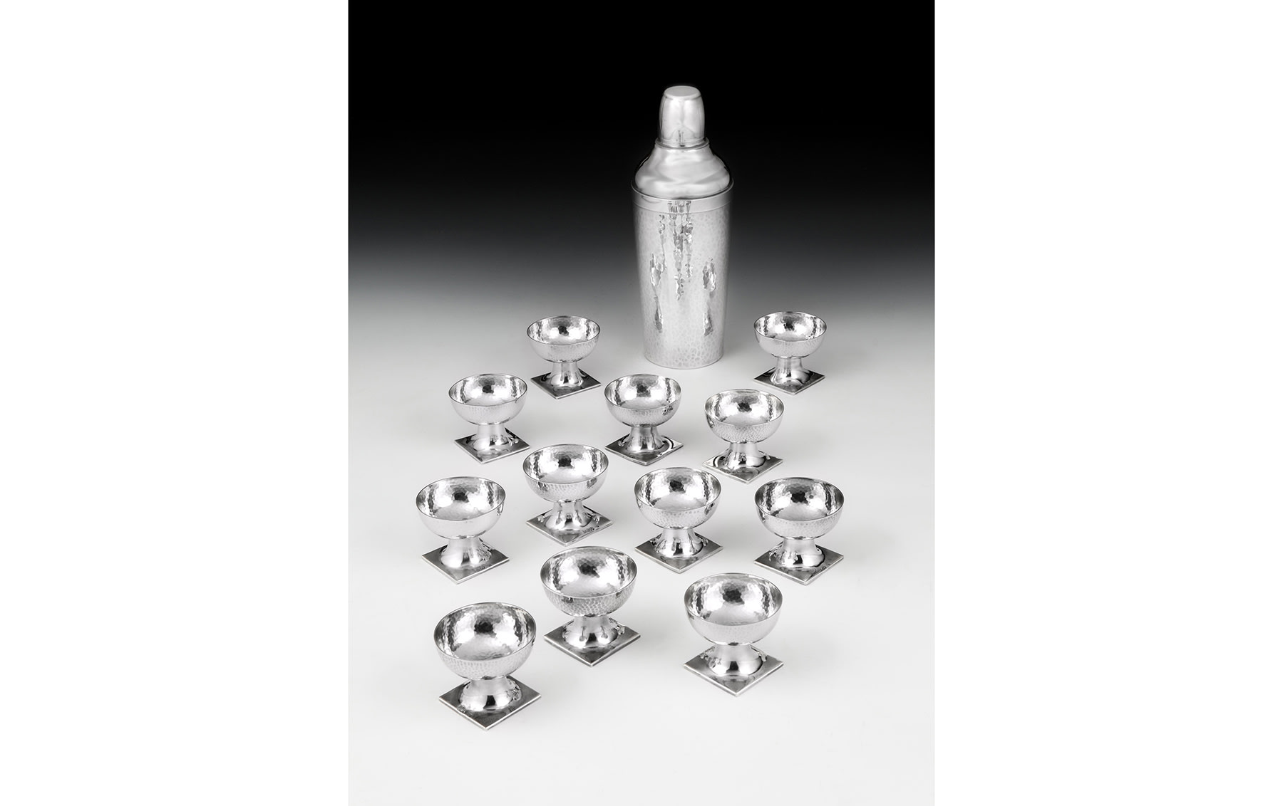 Wilhelm Weinranck Sterling Silver Vodka Set, c. 1920s