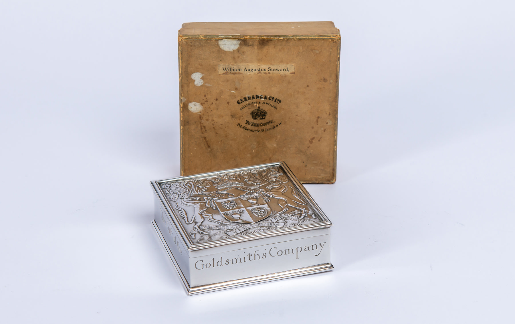 Sterling Silver Cigarette Box, Garrard & Co. Ltd., 1927