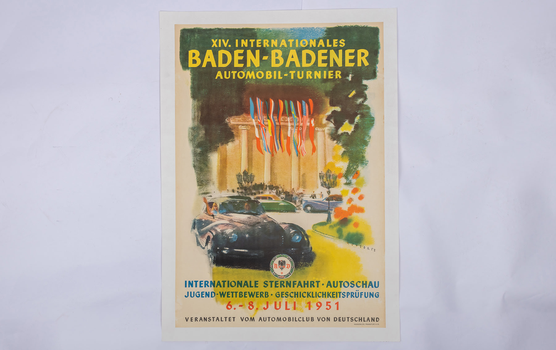 XIV Internationales Baden-Badener Poster, by Mundorff, 1951