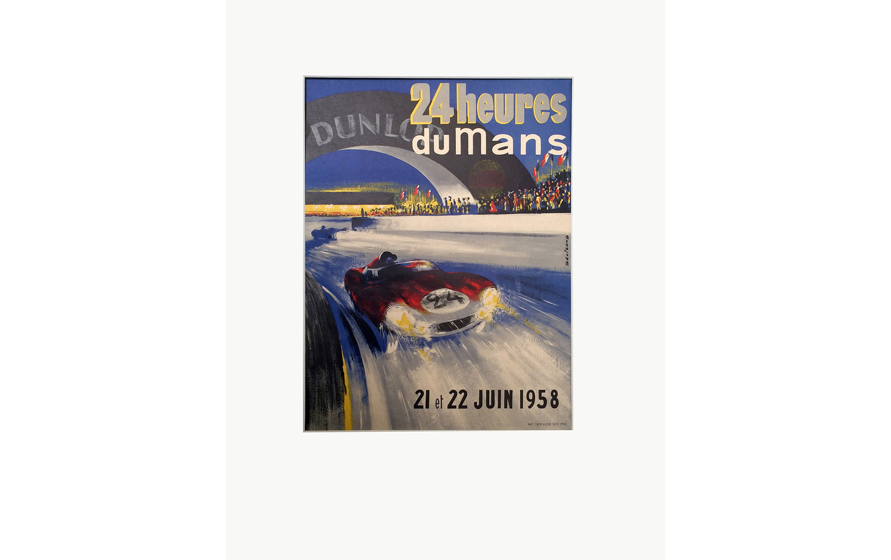 24 Hours of Le Mans Poster, by Michel Beligond, 1958