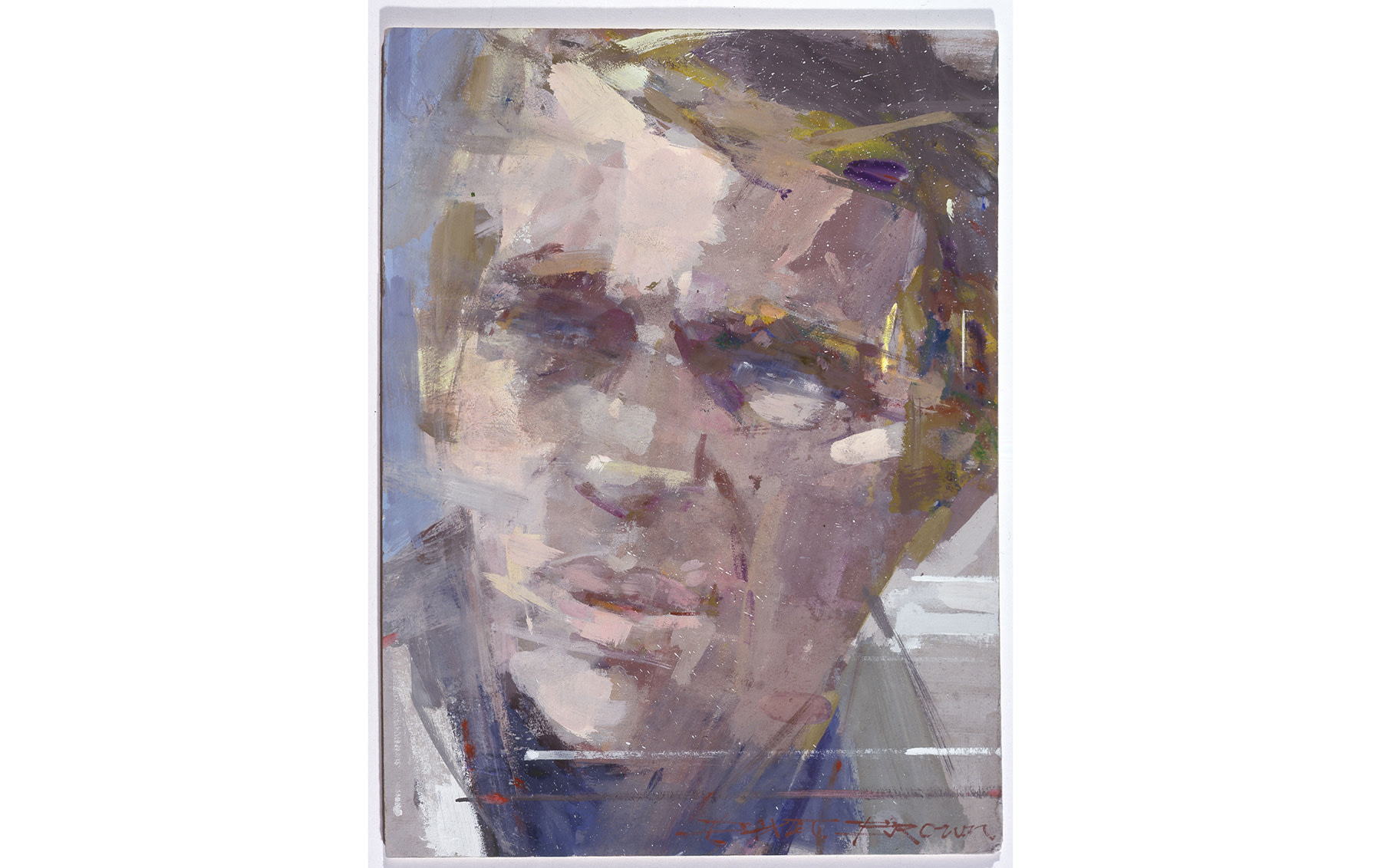 Steve McQueen – Enduring Fame, Gouache on Board by Dexter Brown, 2009