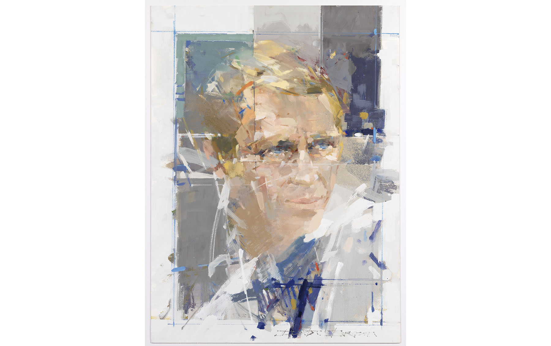 Steve McQueen – Portrait of a Legend, Gouache on Board by Dexter Brown, 2009