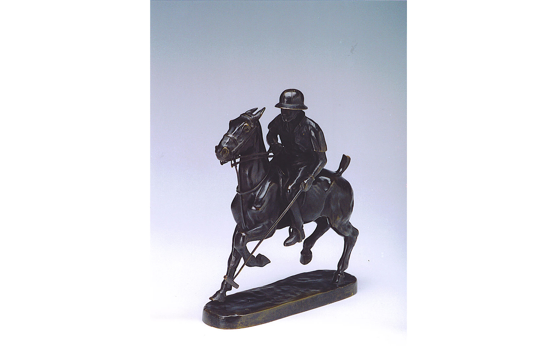Bronze of a Polo Player, by A. Guiet, c. 1935