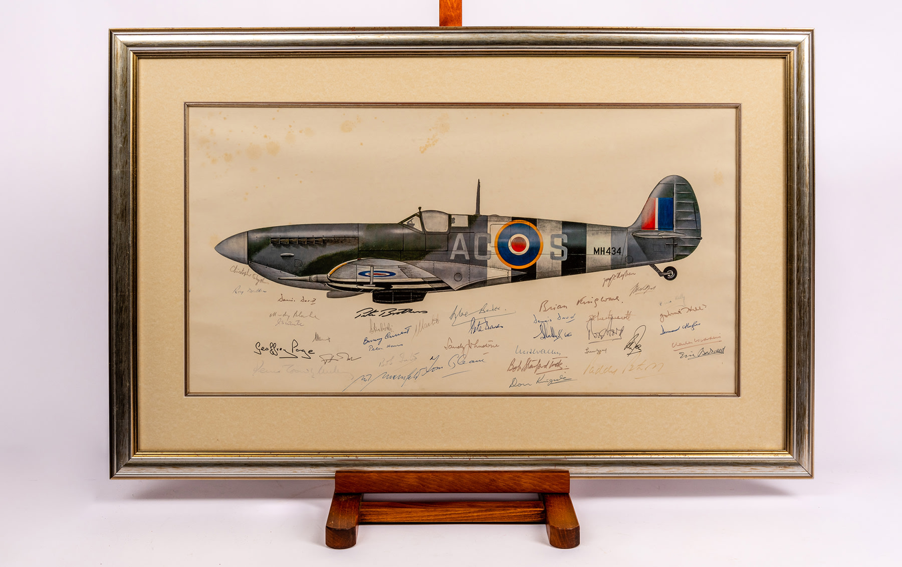 Spitfire Mk 1X, Original Artwork, 1978