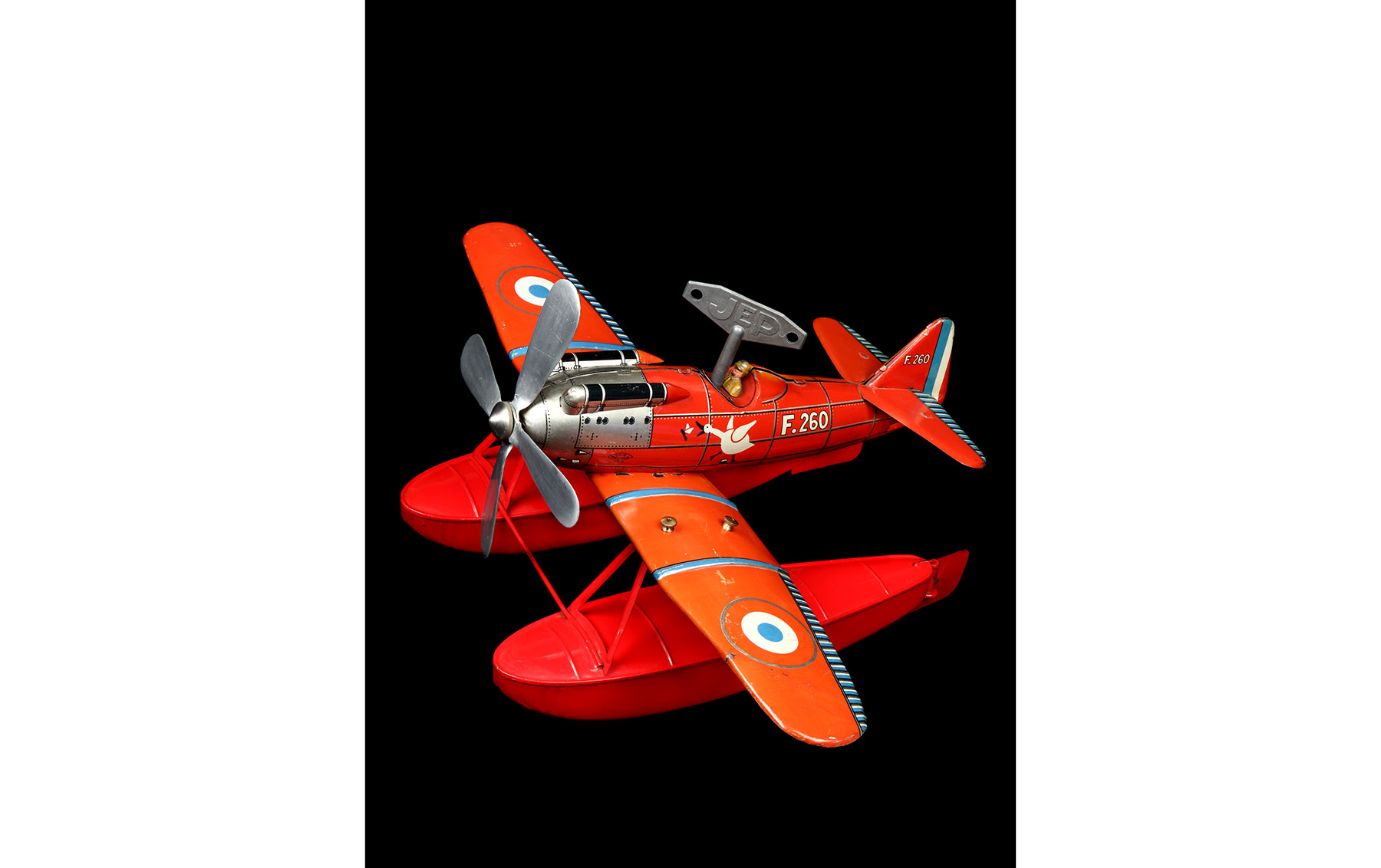 Rare Hydroplane Tinplate Toy by JEP