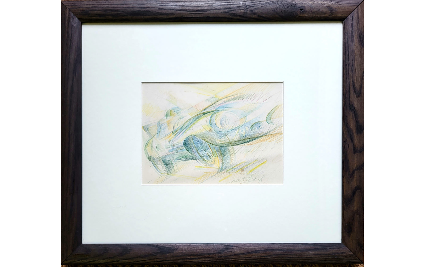 Jaguar D-Type, Original Artwork, 1995