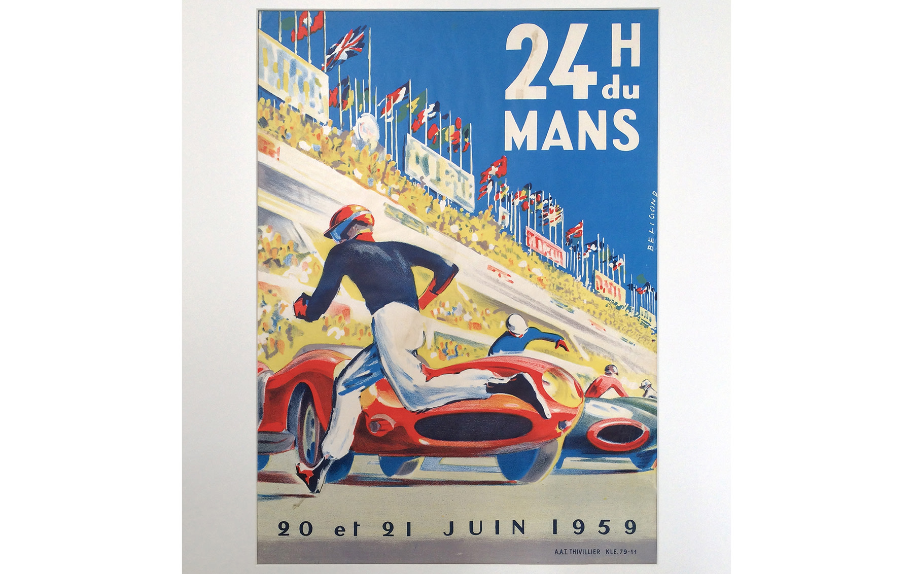 24 Hours of Le Mans Poster, by Michel Beligond, 1959